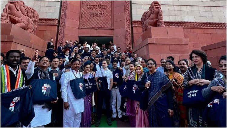 Parliament : अदाणी मुद्दे पर संसद भवन परिसर में विपक्ष का विरोध-प्रदर्शन, कार्यवाही स्थगित..